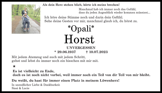 Traueranzeige von Horst Wolff  von Rhein-Zeitung